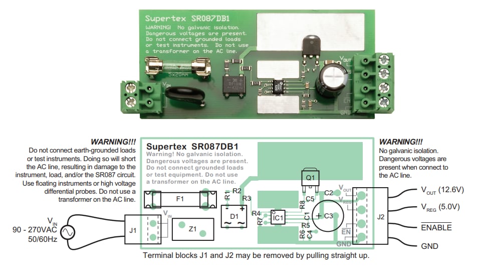 Microchip Technology SR087 Netzteil-Demoboard